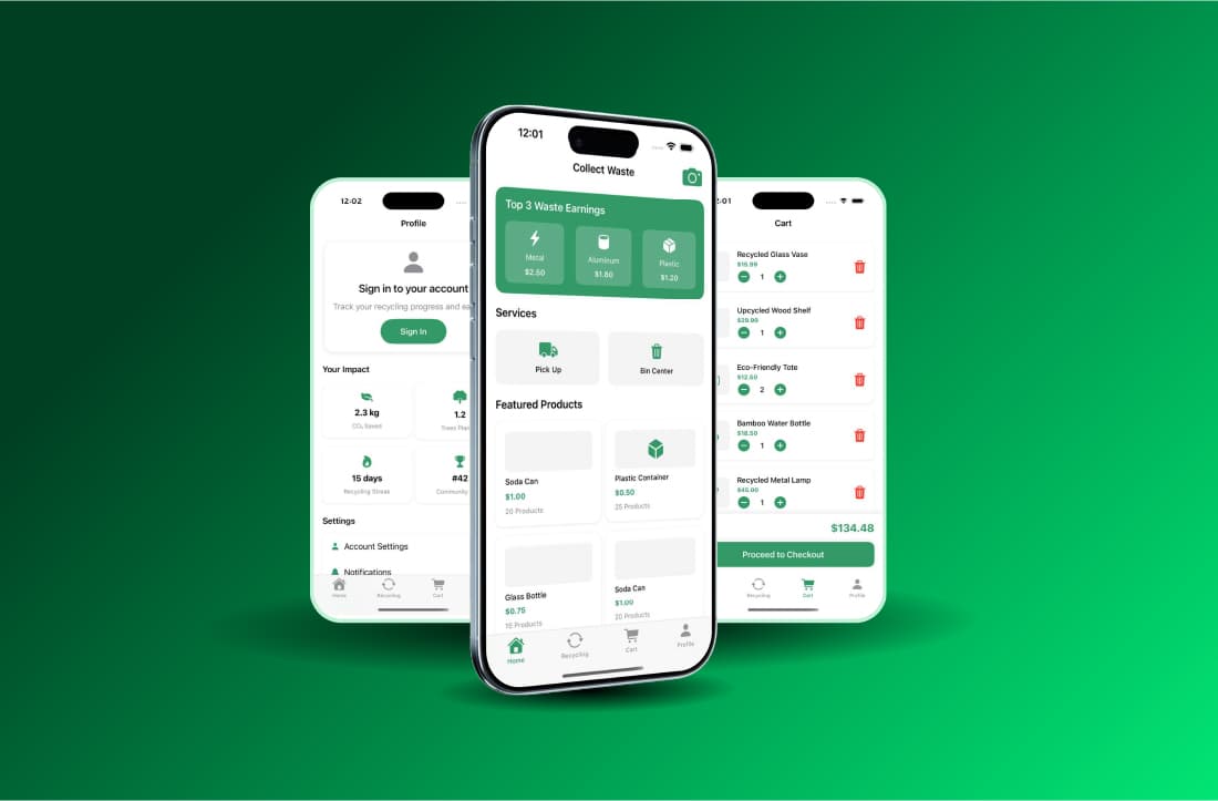Design system and UI components on computer screen